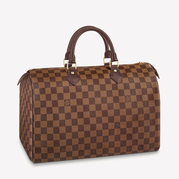 100% Authentic Speedy 35 in Damier Ebene Canvas